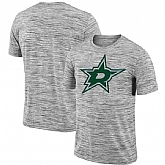 Dallas Stars 2018 Heathered Black Sideline Legend Velocity Travel Performance T-Shirt,baseball caps,new era cap wholesale,wholesale hats